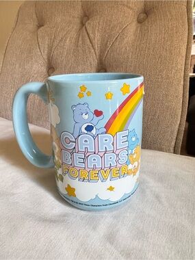 Care Bears Forever Sky Blue Ceramic Mug with Rainbow & Stars